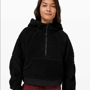 Used lululemon Sherpa cropped half zip hoodie